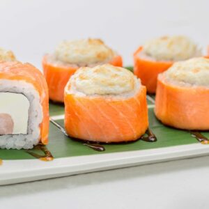Запеченная фила с креветкой